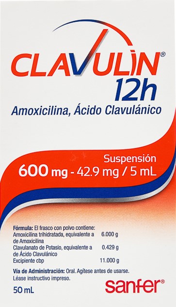 CLAVULIN 12H 600MG 50ML FARMACIA RIVAS DEL CENTRO