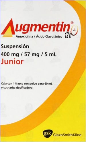 AUGMENTIN SUSPENSION JUNIOR 400MG | FARMACIA RIVAS DEL CENTRO