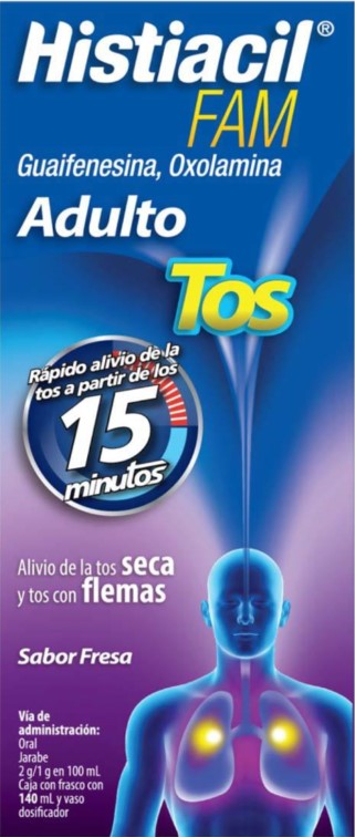 Farmacias del Ahorro, Histiacil FAM jarabe tos infantil Fresa 140 ml