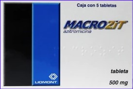 MACROZIT 5 TABLETAS 500MG | FARMACIA RIVAS DEL CENTRO