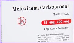 Carisoprodol meloxicam generico