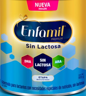Enfamil Premium leche en polvo sin lactosa premium 0 a 12 meses lata con  900g de polvo